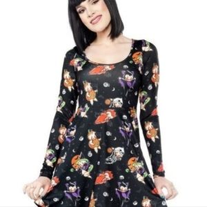 Sourpuss Halloween Kewpie skater dress